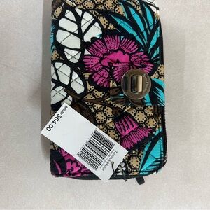 Simply Vera Vera Wang Floral Patterned Wallet - Pink, Blue, Brown